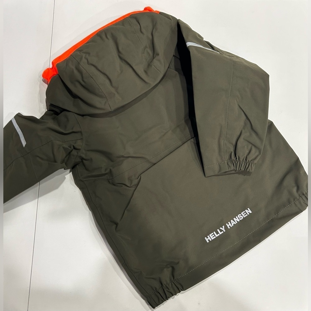 Helly Hansen Kids Infants Size 1 Sogn Jacket NWT Green Multi-Sport Rain - Picture 3 of 9